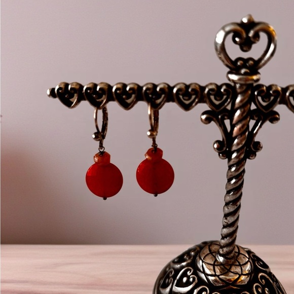 Brighton Orange Drop Earrings. NWOT. - Picture 4 of 4